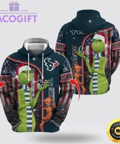 nfl houston texans hoodie grinch custom 3d hoodie trending shirt