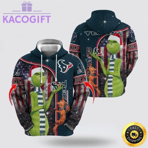 nfl houston texans hoodie grinch custom 3d hoodie trending shirt