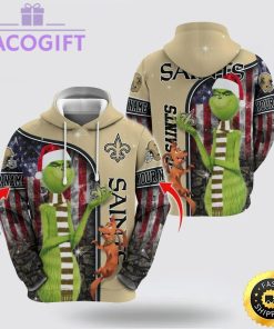 nfl new orleans saints hoodie grinch custom 3d hoodie trending shirt