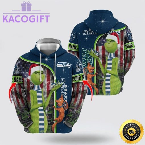 nfl seattle seahawks hoodie grinch custom 3d hoodie trending shirt