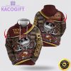 nfl washington commanders hoodie jack skellington custom name football 3d hoodie