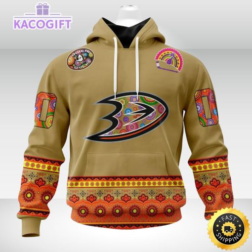 nhl anaheim ducks hoodie jersey hockey for all diwali festival 3d unisex hoodie 1