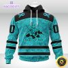 nhl arizona coyotes 3d unisex hoodie special design fight ovarian cancer 1