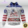 nhl arizona coyotes hoodie armed forces appreciation 3d unisex hoodie