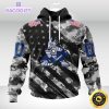 nhl arizona coyotes hoodie grey camo military design and usa flags on shoulder 1