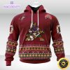 nhl arizona coyotes hoodie jersey hockey for all diwali festival 3d unisex hoodie 2