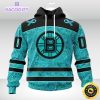 nhl boston bruins 3d unisex hoodie special design fight ovarian cancer 1