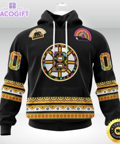 nhl boston bruins hoodie jersey hockey for all diwali festival 3d unisex hoodie 2