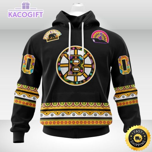 nhl boston bruins hoodie jersey hockey for all diwali festival 3d unisex hoodie 2