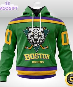 nhl boston bruins hoodie specialized design x the mighty ducks 3d unisex hoodie