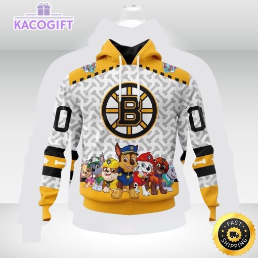 nhl boston bruins special paw patrol 3d unisex hoodie unisex hoodie