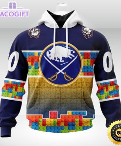 nhl buffalo sabres 3d unisex hoodie autism awareness design unisex hoodie 2