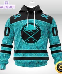 nhl buffalo sabres 3d unisex hoodie special design fight ovarian cancer 1