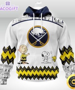 nhl buffalo sabres 3d unisex hoodie special snoopy design unisex hoodie 2