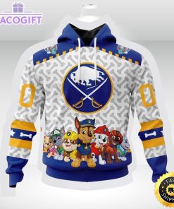 nhl buffalo sabres special paw patrol 3d unisex hoodie unisex hoodie 1