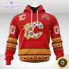 nhl calgary flames hoodie jersey hockey for all diwali festival 3d unisex hoodie 2