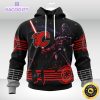 nhl calgary flames hoodie specialized darth vader version jersey 3d unisex hoodie 1