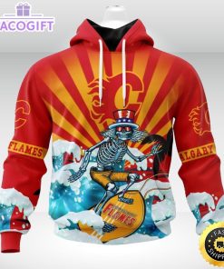 nhl calgary flames hoodie specialized kits for the grateful dead 3d unisex hoodie