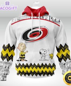 nhl carolina hurricanes 3d unisex hoodie special snoopy design unisex hoodie 1