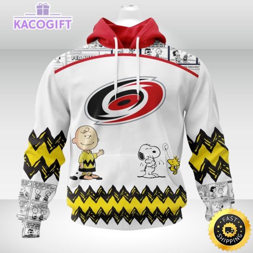 nhl carolina hurricanes 3d unisex hoodie special snoopy design unisex hoodie 1