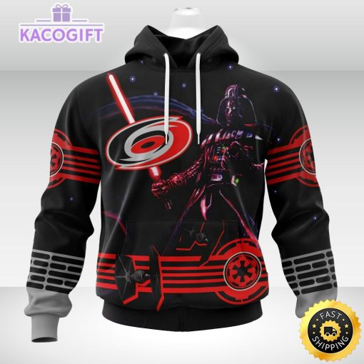 nhl carolina hurricanes hoodie specialized darth vader version jersey 3d unisex hoodie 2