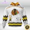 nhl chicago blackhawks 3d unisex hoodie special snoopy design unisex hoodie 1