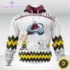 nhl colorado avalanche 3d unisex hoodie special snoopy design unisex hoodie 1