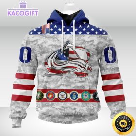 nhl colorado avalanche hoodie armed forces appreciation 3d unisex hoodie 2