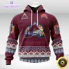 nhl colorado avalanche hoodie jersey hockey for all diwali festival 3d unisex hoodie 1