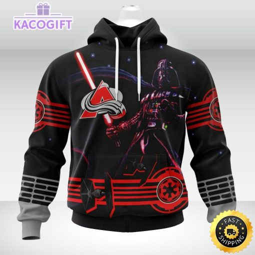 nhl colorado avalanche hoodie specialized darth vader version jersey 3d unisex hoodie 1