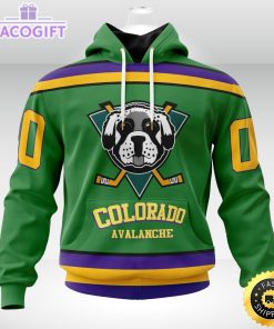 nhl colorado avalanche hoodie specialized design x the mighty ducks 3d unisex hoodie 1