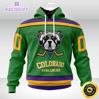 nhl colorado avalanche hoodie specialized design x the mighty ducks 3d unisex hoodie 1