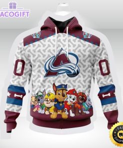 nhl colorado avalanche special paw patrol 3d unisex hoodie unisex hoodie