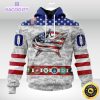 nhl columbus blue jackets hoodie armed forces appreciation 3d unisex hoodie