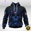 nhl columbus blue jackets hoodie special design with skull art 3d unisex hoodie 1