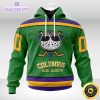 nhl columbus blue jackets hoodie specialized design x the mighty ducks 3d unisex hoodie