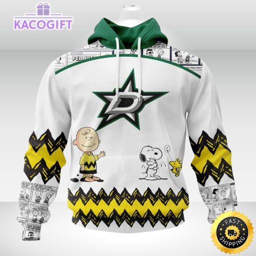 nhl dallas stars 3d unisex hoodie special snoopy design unisex hoodie 1