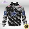 nhl dallas stars hoodie grey camo military design and usa flags on shoulder 1