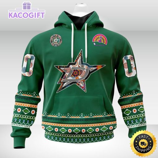 nhl dallas stars hoodie jersey hockey for all diwali festival 3d unisex hoodie 1