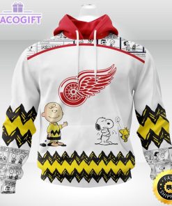 nhl detroit red wings 3d unisex hoodie special snoopy design unisex hoodie 1