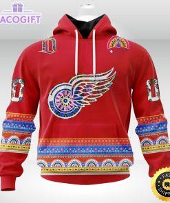 nhl detroit red wings hoodie jersey hockey for all diwali festival 3d unisex hoodie 1