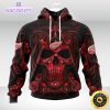nhl detroit red wings hoodie special design with skull art 3d unisex hoodie