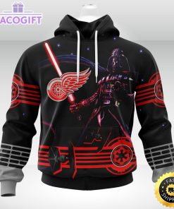 nhl detroit red wings hoodie specialized darth vader version jersey 3d unisex hoodie 1