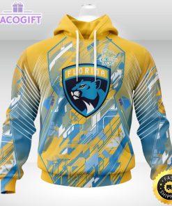 nhl florida panthers 3d hoodie mighty warrior fearless against childhood cancers