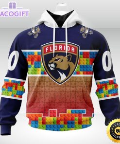 nhl florida panthers 3d unisex hoodie autism awareness design unisex hoodie