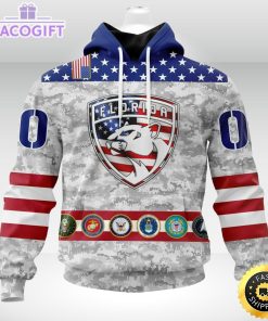 nhl florida panthers hoodie armed forces appreciation 3d unisex hoodie 1
