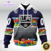 nhl los angeles kings 3d unisex hoodie autism awareness design unisex hoodie 1