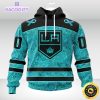 nhl los angeles kings 3d unisex hoodie special design fight ovarian cancer 1