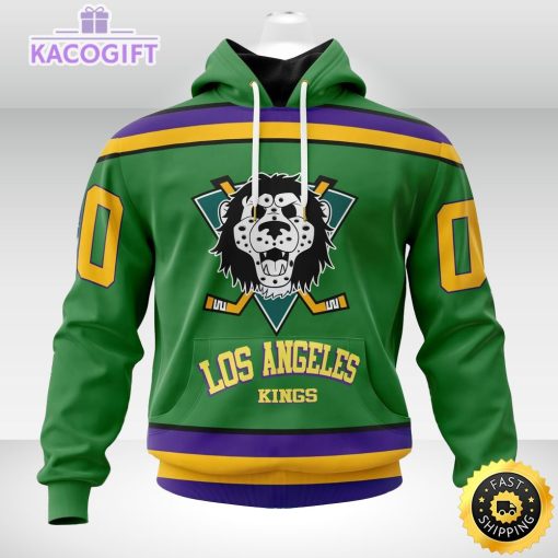 nhl los angeles kings hoodie specialized design x the mighty ducks 3d unisex hoodie