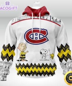 nhl montreal canadiens 3d unisex hoodie special snoopy design unisex hoodie